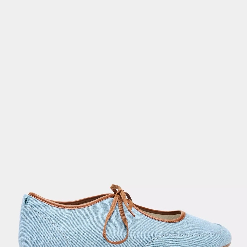 Zara denim ballet flats